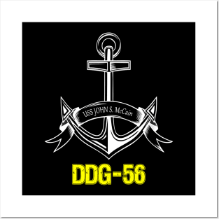 uss john mccain gift ddg56 Posters and Art